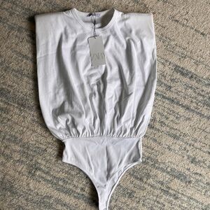 Zara Women's White Bodysuit
